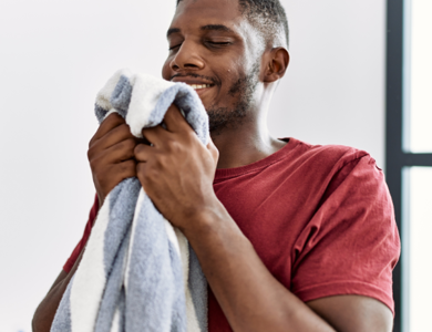 Fresh Laundry Man With Towel 600X600